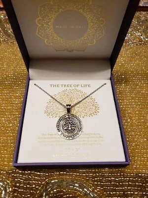 Collar Annika Witt Árbol de la Vida de Plata Esterlina .925 - Nuevo en Caja Foto 1 de 4