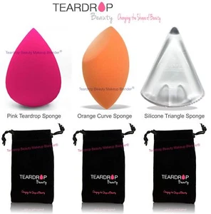 Teardrop Beauty Frullatore Trucco Spugna Fondotinta Originale Zeppa Puff Set Confezione - Foto 1 di 11