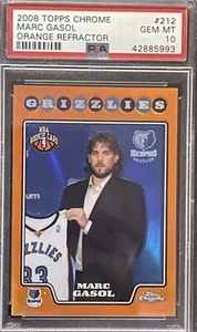 2008-09 Topps Chrome - Orange Refractor Marc Gasol PSA 10 - Picture 1 of 1