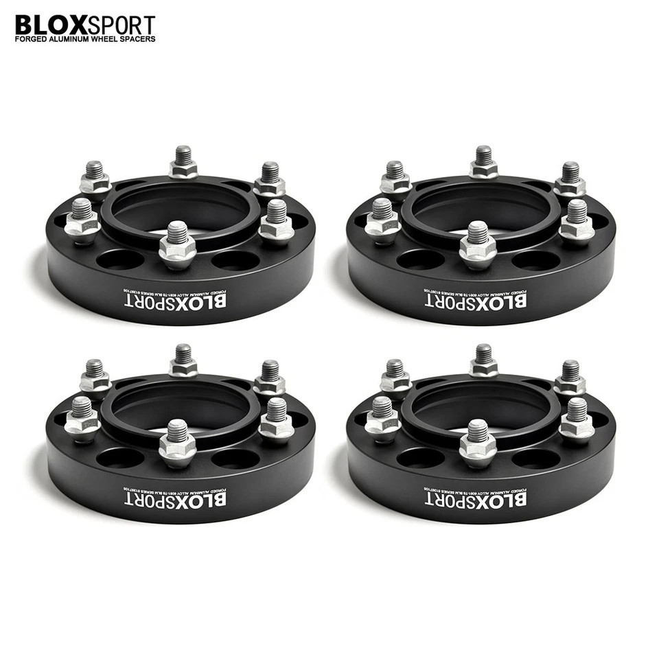 4 Black Hubcentric Wheel Spacer Adapters 1 inch for Toyota  Hilux 4WD 2004-2017 - Image 1 of 4