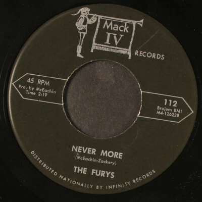 FURYS: never more / zing! went the strings of my harp MACK IV 7" Single 45 RPM Foto 1 de 2