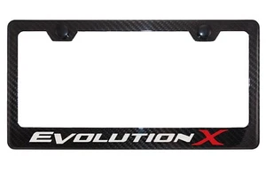Carbon Fiber License Plate Frame for Evolution X, Evo X - Picture 1 of 1