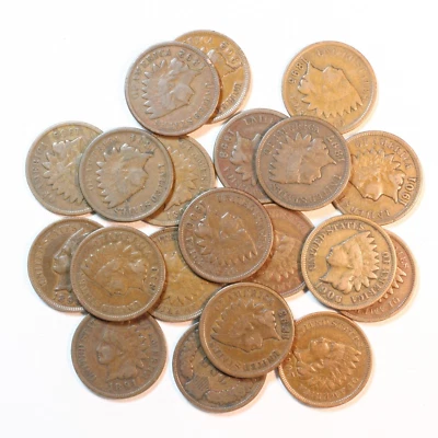 1890-1909 Indian Cents - Group of 20 Different - Image 1 of 3