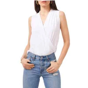 1.STATE Surplice Sleeveless White Tank Top Shell- Size Large- NWD - Picture 1 of 12
