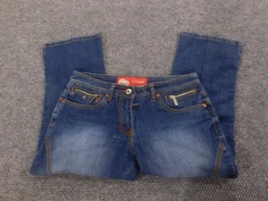 Ecko Womens Jeans 7 blue capri denim straight - Picture 1 of 8