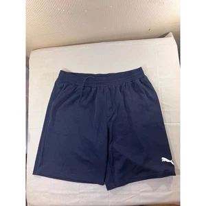 Puma Mens XXL Navy Blue Athletic Training Shorts Elastic Waist Drawstring Logo - Picture 1 of 6