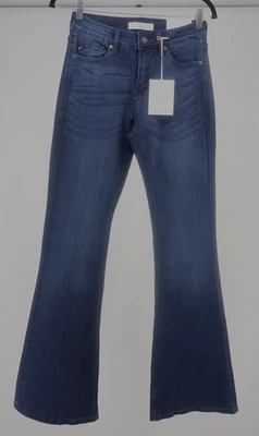 Kancan Jeans Womens 7/27 Long High Rise Flare Dark Blue Stretch 34" Inseam New - Image 1 of 4