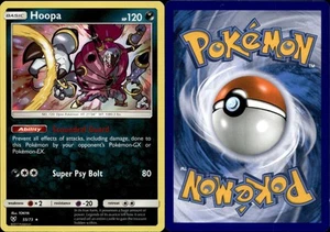POKEMON HOOPA 55/73 HOLO RARE SHINING LEGENDS LP - Picture 1 of 1