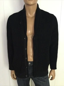 Rag & Bone Knit Black/Navy Cardigan Size L - Picture 1 of 11