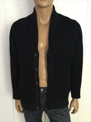 Rag & Bone Knit Black/Navy Cardigan Size L - Image 1 of 4