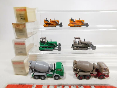 6X Wiking H0 1:87 Pala Meccanica/Betoniera: 682 MB Ecc, Mint + 4X Box #CN152-0,5 - Immagine 1 di 4