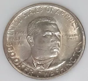 1946 NGC MS65 BOOKER T. WASHINGTON 50C Silver Commemorative Certified / Graded - Picture 1 of 8