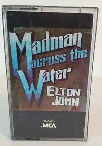 Elton John Music Cassette Madman Across The Water in Case MCA Vintage 1980 - Picture 1 of 4
