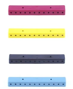 Verteilerplatte (Verteilerleiste) 24 Anschlüsse f. 2,6 mm Stecker - Farbwahl! - Bild 1 von 5