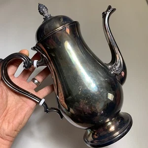 Newburyport Silverplate Teapot ~ Nice Patina!!! - Picture 1 of 12