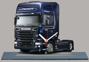 MODEL CARS, TRUCK SCANIA R730 -16  with Clock 11,8x 7,8 inches and aluminium - Picture 1 of 1