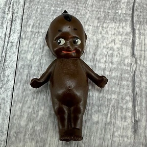 Antica miniatura Rose O'Neill KEWPIE 1913 primissima celluloide nera molto rara - Foto 1 di 7