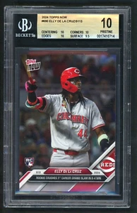 2024 TOPPS NOW #690 Elly De La Cruz ROOKIE RC 1st Grand Slam BGS 10 PRISTINE - Picture 1 of 2