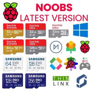 NOOBS 3.8.1 Preloaded Micro SD for Raspberry Pi 400, 4, 3B+, 3A+, 3B, 2, Zero