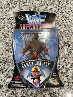 Figura 1996 WWF Superstars Ahmed Johnson Jakks Wrestling Titan Sports Foto 1 de 4