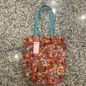 Chumbak Zip Closure Tote Bag Paisley Party Bag NWT #734 - Picture 1 of 7