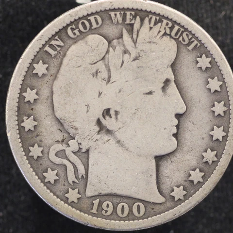 1900 O Barber Half Dollar - VG - 90% Silver (US530) Cover