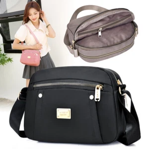 Mujeres Bandolera Multi Bolsillo Bolso Mensajero Bolso de Hombro Bolso de Viaje Bolsos de Mano - Imagen 1 de 31