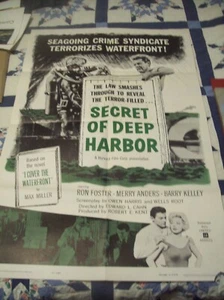 Ron Foster - Das Geheimnis von Deep Harbor (1961) - Original Poster mit einem Blatt - Bild 1 von 1
