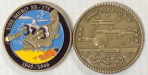 Moneda submarina USS Mero SS 378 Navy Sub DBF Challenge - Imagen 1 de 1