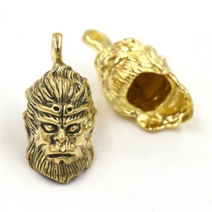 Llavero de latón puro Sun Wukong Qi Tian Da Sheng Mono Rey Colgante Accesorios - Imagen 1 de 8