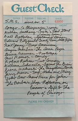 1968 S.M.S. #5 COLOPHON projetado por BRUCE NAUMAN sms duchamp lichtenstein - Imagem 1 de 2