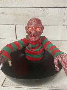 Vintage Freddy Krueger  Animated With Sound Halloween Candy Bowl Rare - Picture 1 of 12