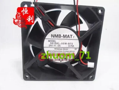 1PC NMB 3615KL-04W-B70 24V 0.70A 92*92*38MM 9238 cooling fan - Image 1 of 2