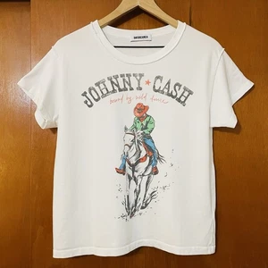 Daydreamer Johnny Cash T-Shirt Bound By Wild Desire Cowboy On Horse Size Large - Picture 1 of 8