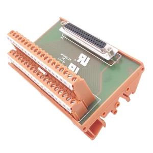Weidmuller E141197 Breakout Board, 37-Pin D-Sub to Screw Terminals, DIN Rail - Picture 1 of 6