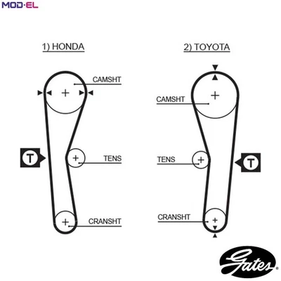 TIMING BELT 5027 FOR ZAZ TOYOTA COROLLA/Station/Wagon/Liftback/Compact CARINA - Image 1 of 4