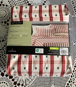 King Size Kuschel Duds Laken Set NEU BAUM KARIERT - Bild 1 von 4