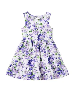 Janie And Jack Floral Jersey Dress 18 - Picture 1 of 3