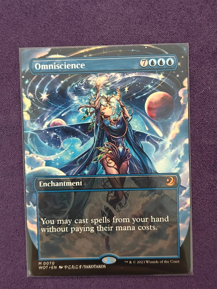 MTG Omniscience (Anime Borderless) Wilds of Eldraine: Enchanting Tales Regular - Image 1 of 1