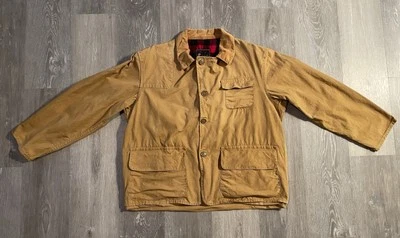 Chaqueta de Caza Cabeza Roja De Colección Espalda Cuadros Búfalo Beige - Talla Grande - Leer Foto 1 de 4