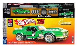 Mattel Brick Shop Hot Wheels Custom '68 Camaro 289 Pieces In Stock - Picture 1 of 7