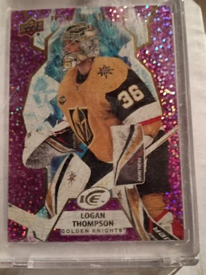 logan Thompson upper Deck ice 2021-22 purple #131 - Image 1 of 3