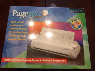 Vintage Microtek Page Wiz Scanning brand new sealed retro computer PC - Image 1 of 4