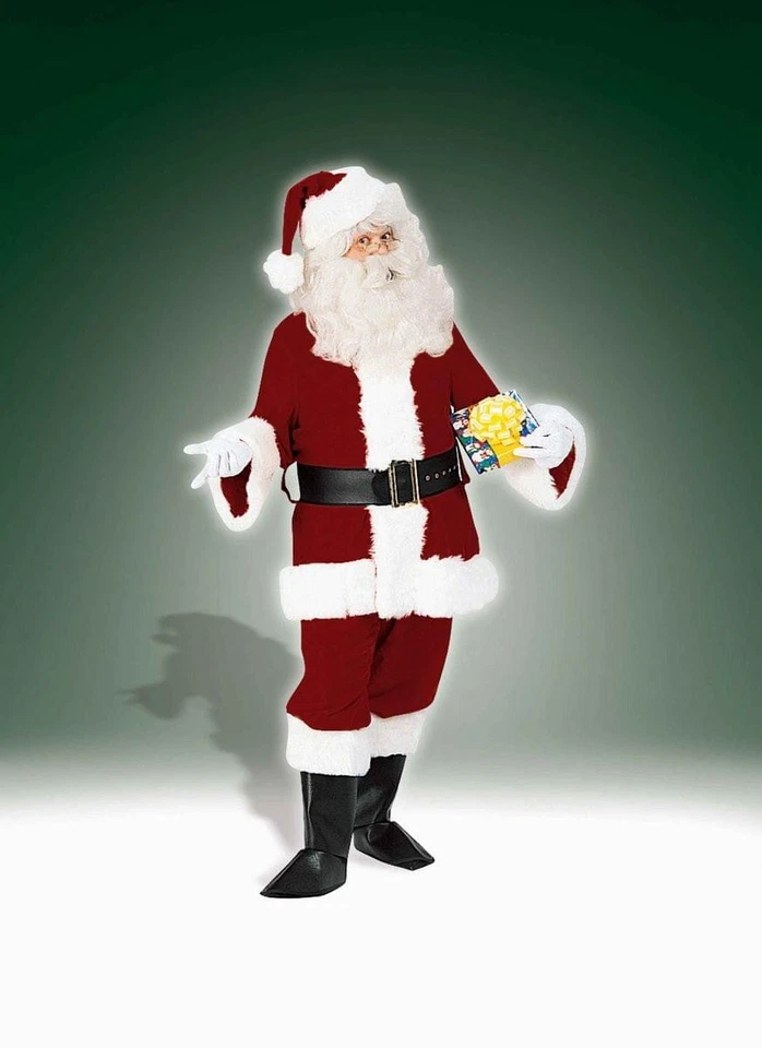 Santa Claus Adult Costume Deluxe Velvet Suit Standard - Image 1 of 1