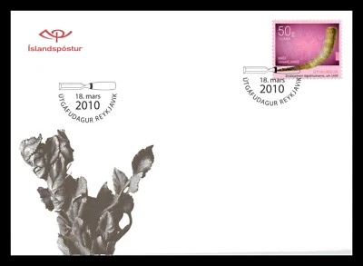Iceland 2010 FDC, Icelandic Craftmanship II, Wood and Bone Carvings, Lot # 2a. - Image 1 of 2