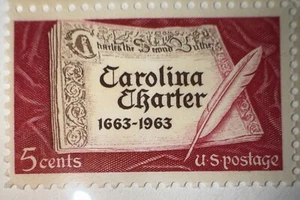 US Scott # 1230 Carolina Charter 1663-1963. 5 c Stamp MNH - Picture 1 of 1