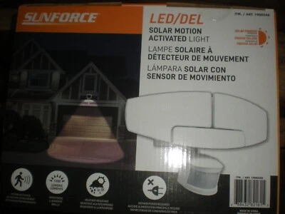Iluminación exterior activada por movimiento solar Sunforce LED/DEL 1500 lúmenes (2) Foto 1 de 4