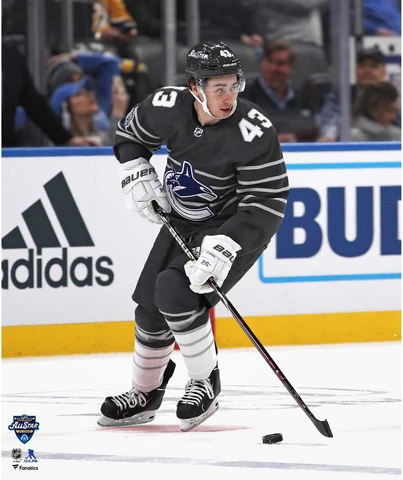 Quinn Hughes Vancouver Canucks Unsigned 2020 NHL All-Star Game 20x24 Photo Cover