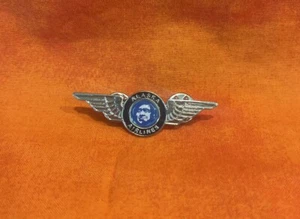 Alaska Airlines Junior Pilot Wings Pin Kids Airplane Travel Souvenir - Picture 1 of 2