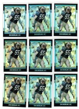 (9) 2001 BOWMAN CHROME DAN MORGAN #168 ROOKIE LOT ALL #/1999 MIAMI HURRICANES